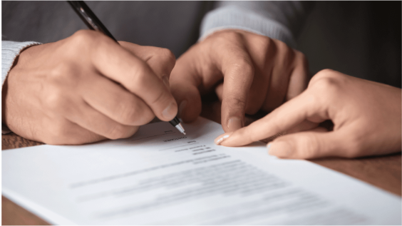 Solicitors signing Probate Process